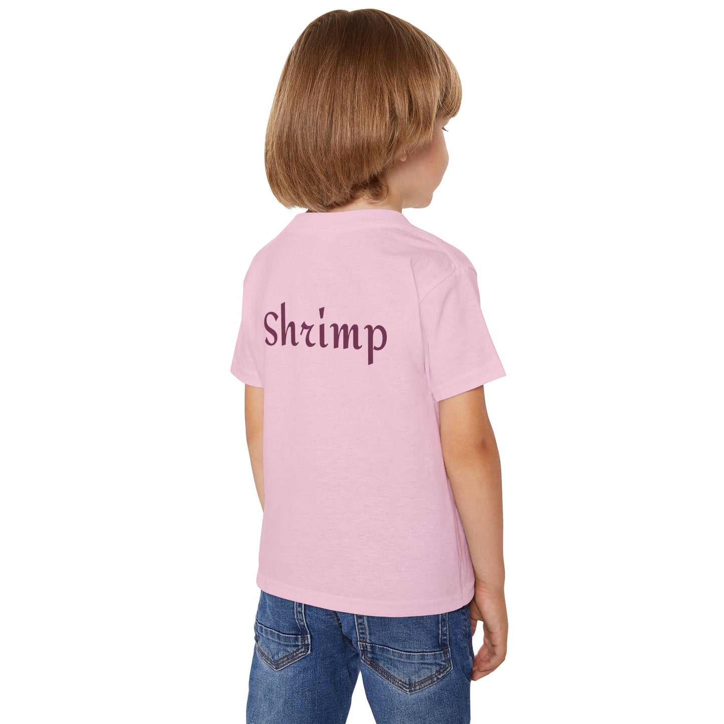 Colorful Shrimp Toddler T-shirt - Cute Marine Art Shirt, Kid's Summer Outfit, Gift for Ocean Lovers, Beach Day Apparel