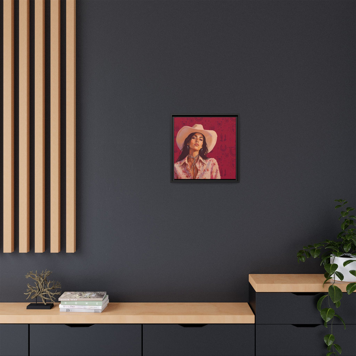 GUNS: Framed Matte Canvas Print
