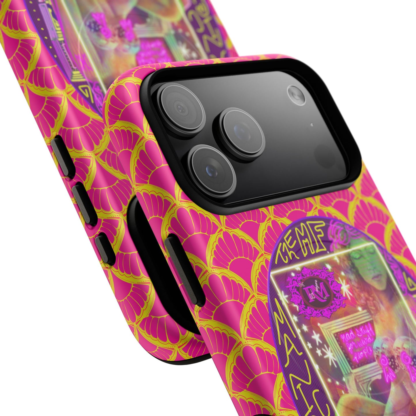 MANIC & DISCO NEON PRINT: Magnetic Tough Phone Case