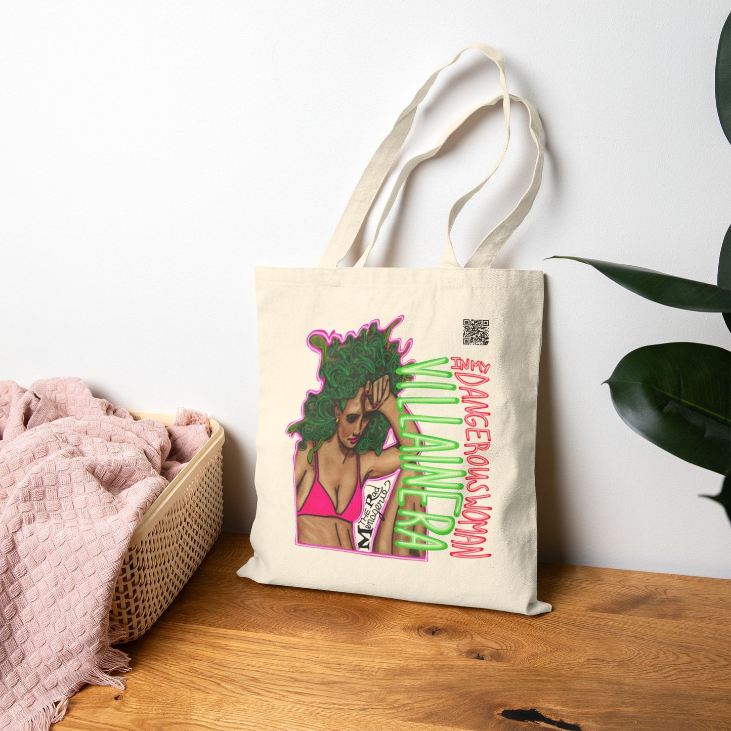VILLAIN ERA: Cotton Canvas Tote Bag