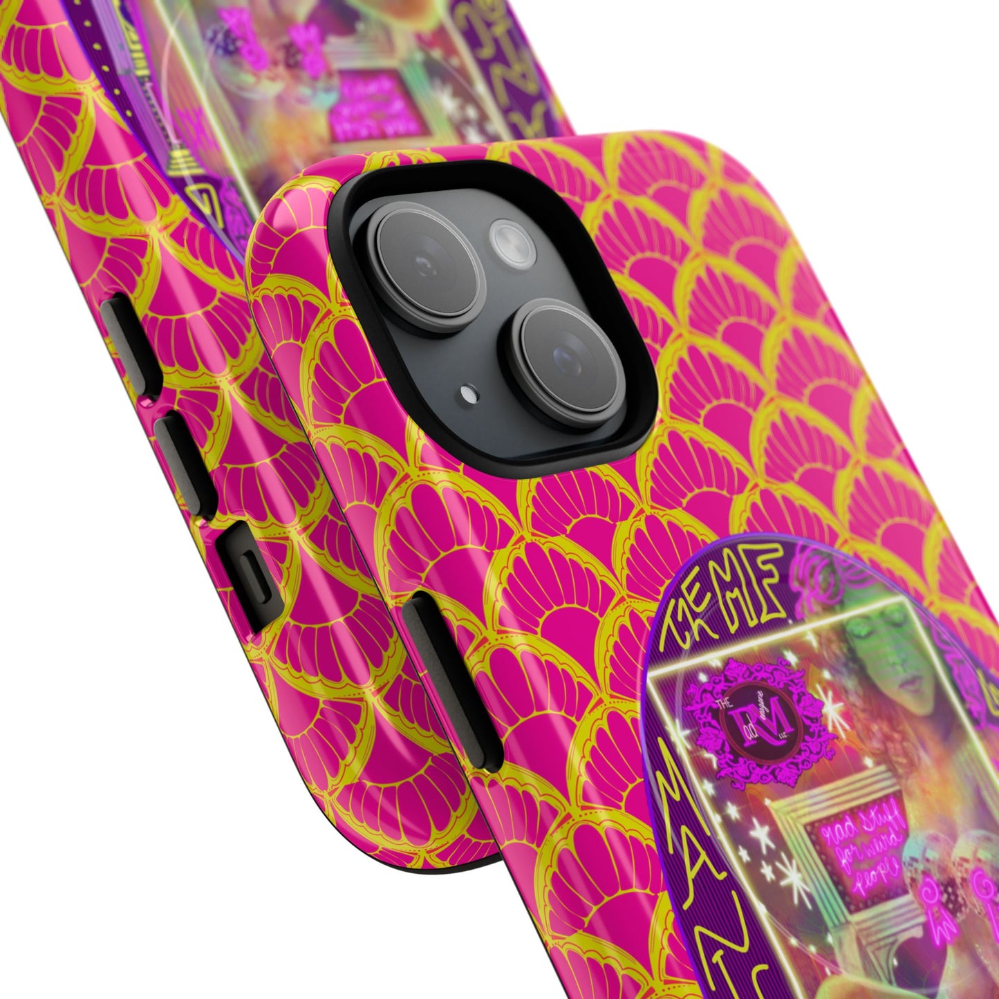 MANIC & DISCO NEON PRINT: Magnetic Tough Phone Case
