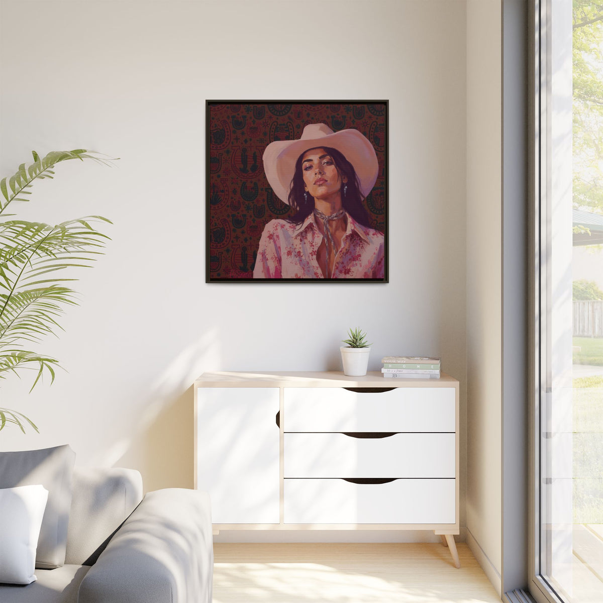 GUNS: Framed Matte Canvas Print