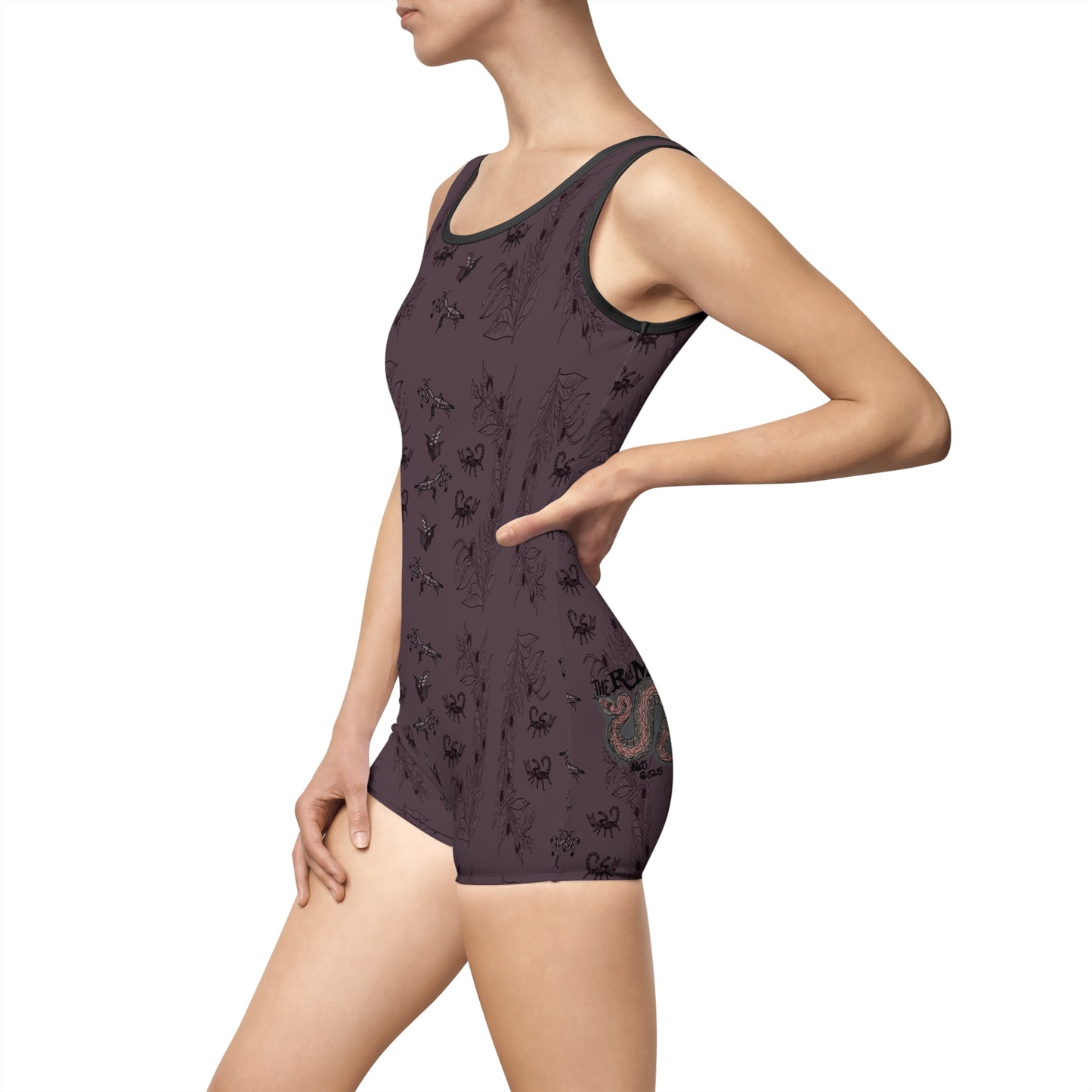 SCORPION & MANTIS PRINT: Alternative One-Piece Swimsuit/Gym Fit