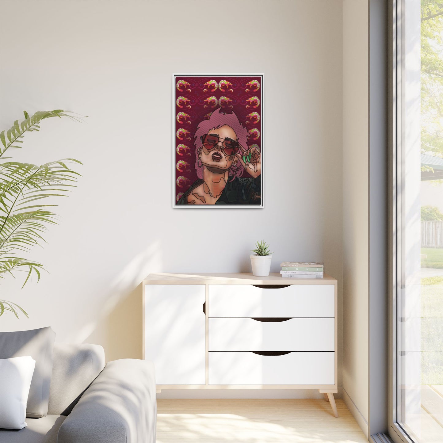 REBELLION: Framed Canvas Art Print 24”x36”