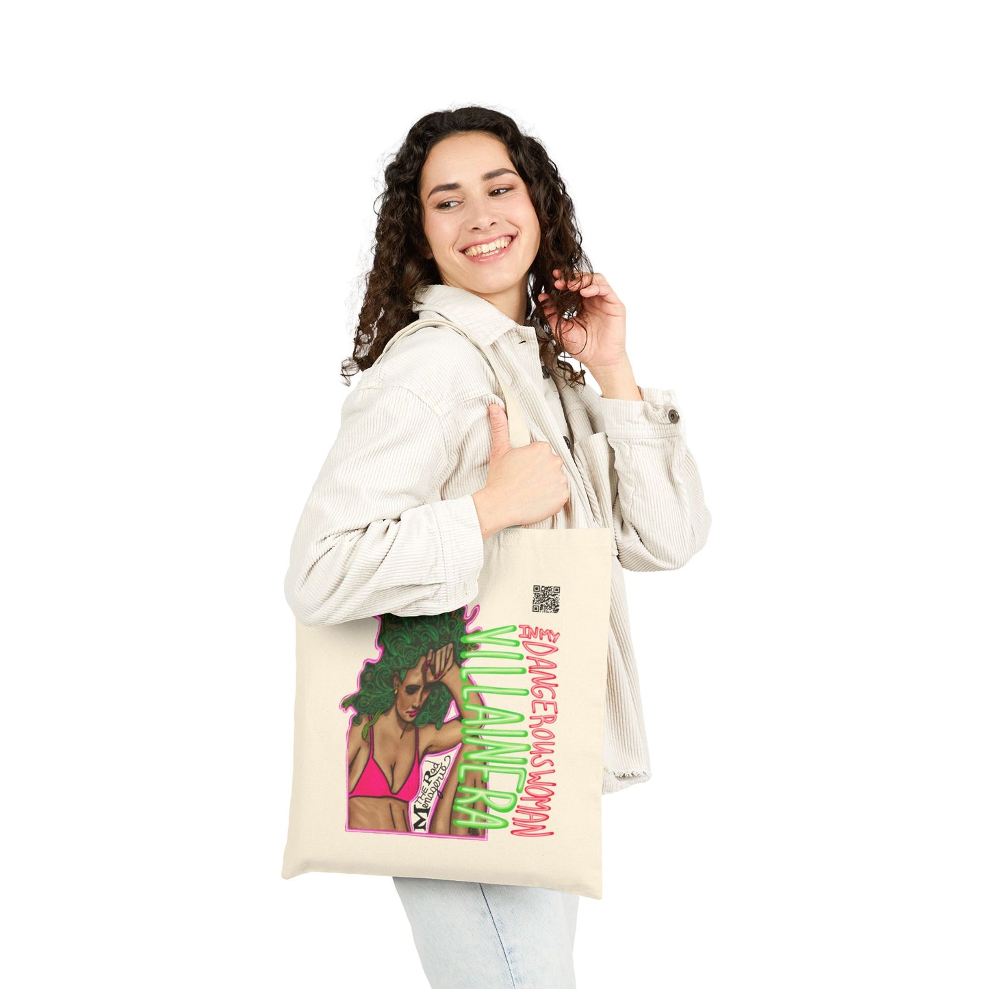 VILLAIN ERA: Cotton Canvas Tote Bag
