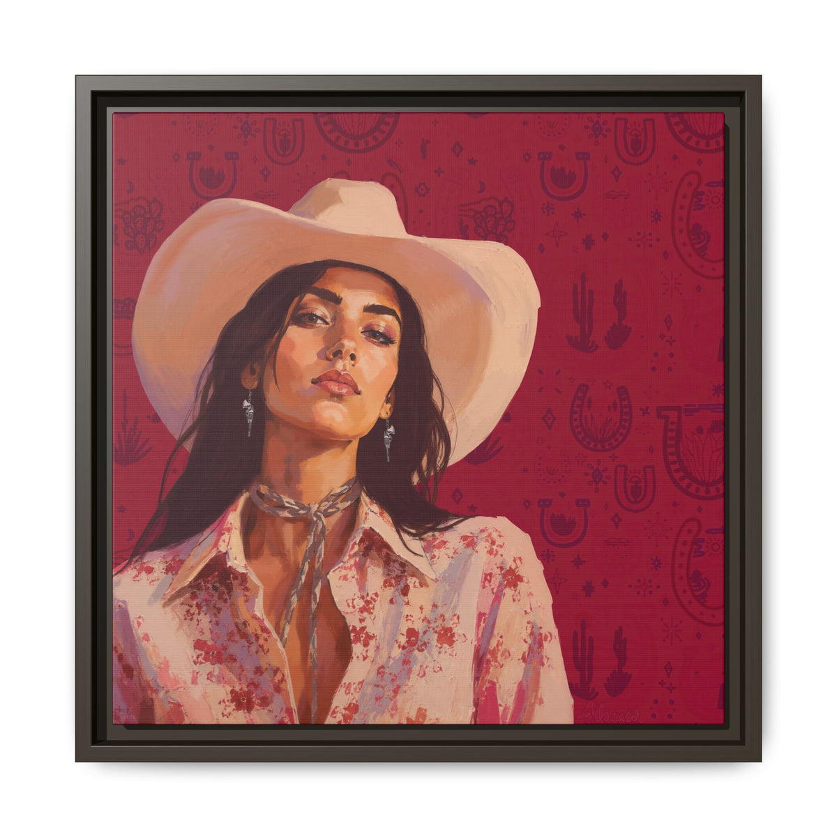 GUNS: Framed Matte Canvas Print