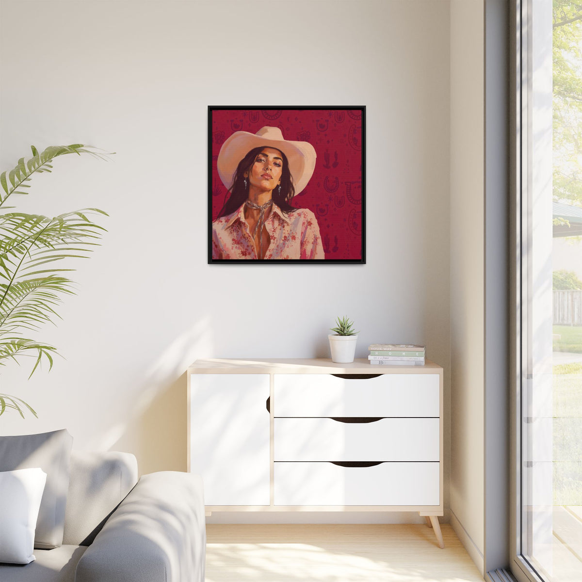 GUNS: Framed Matte Canvas Print