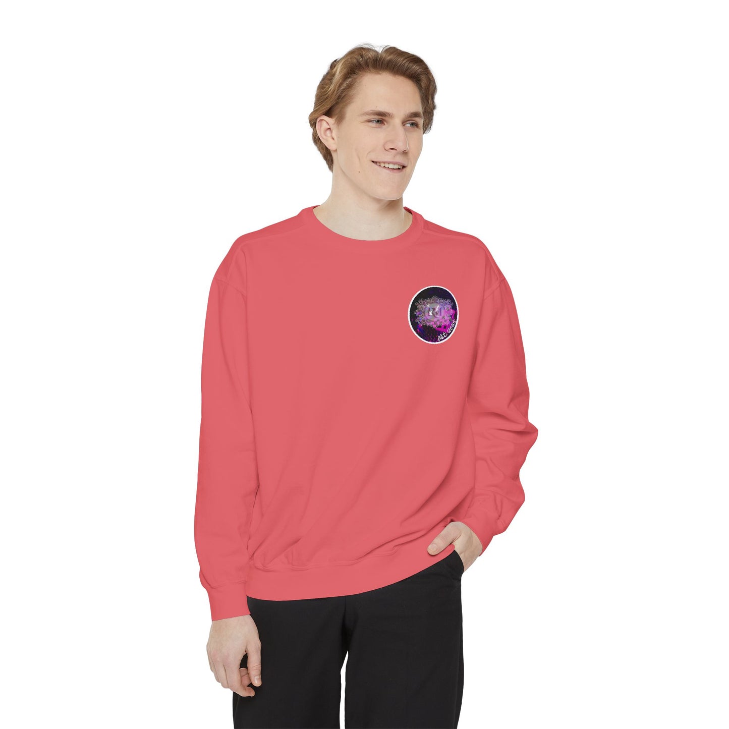 MANIC & DISCO LOGO: Unisex Garment-Dyed Sweatshirt