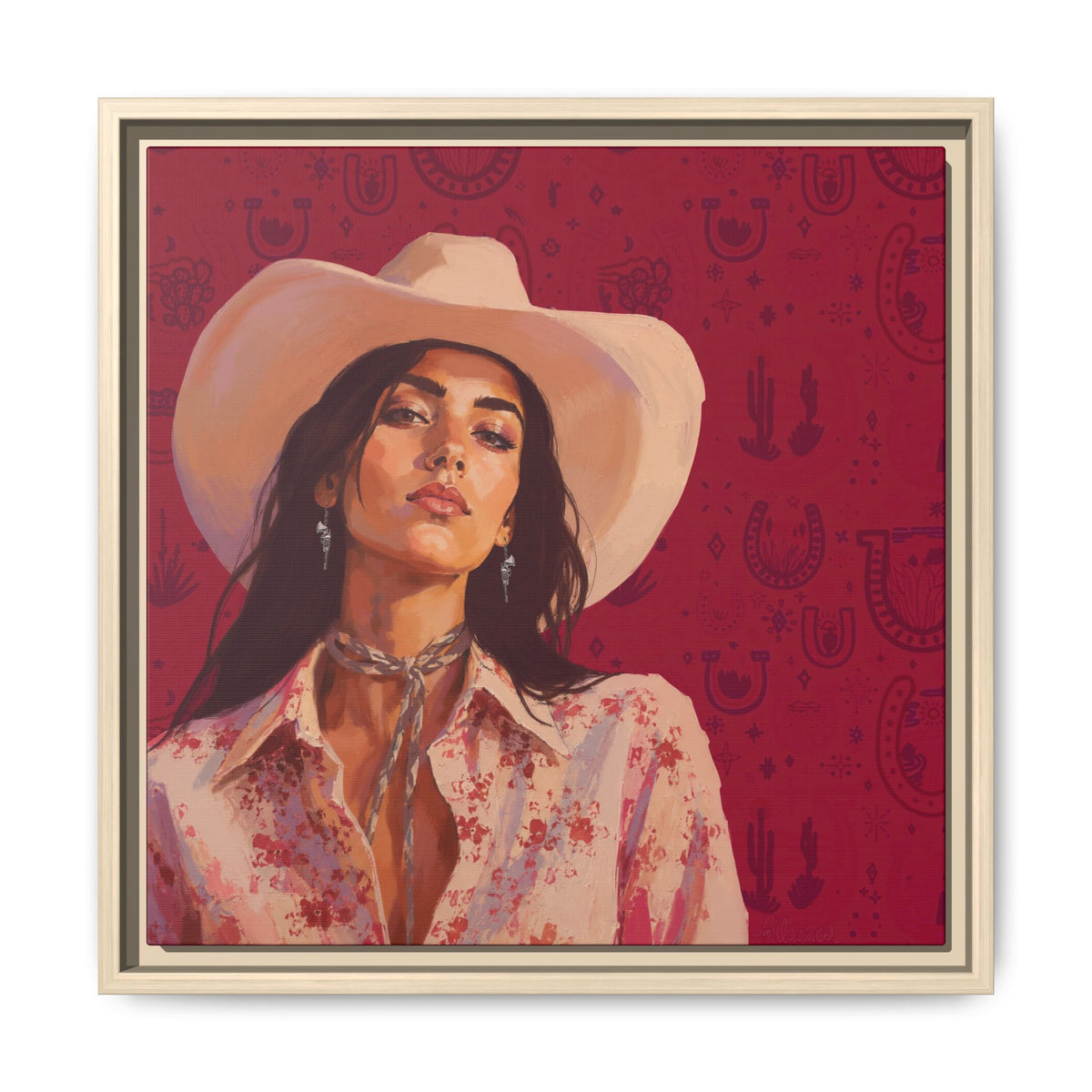 GUNS: Framed Matte Canvas Print