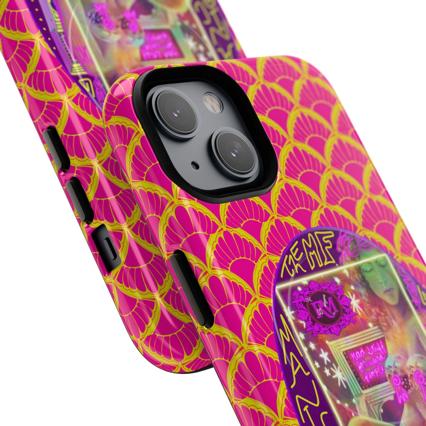 MANIC & DISCO NEON PRINT: Magnetic Tough Phone Case
