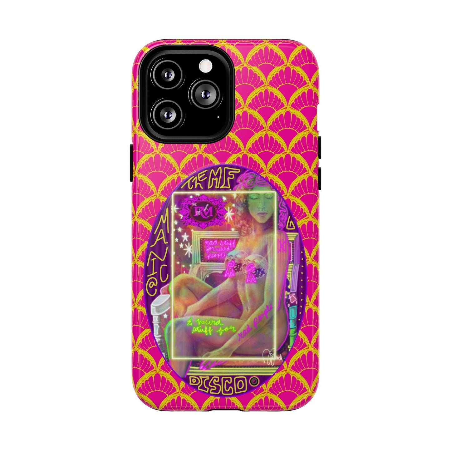 MANIC & DISCO NEON PRINT: Magnetic Tough Phone Case