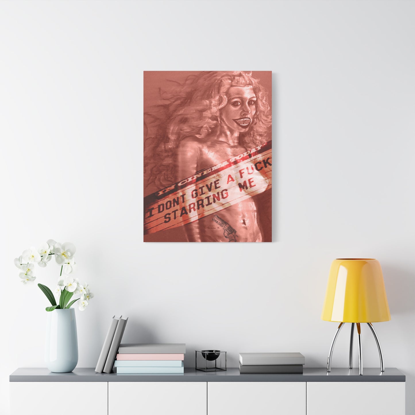 IDGAF: Unframed Canvas Print