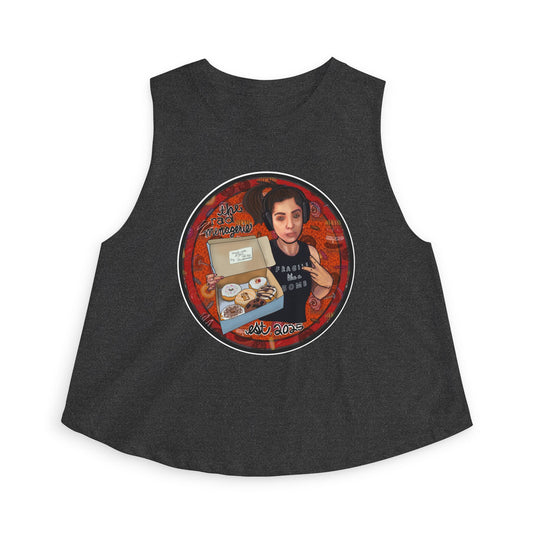 DONUTS: Crop Top Muscle Tank