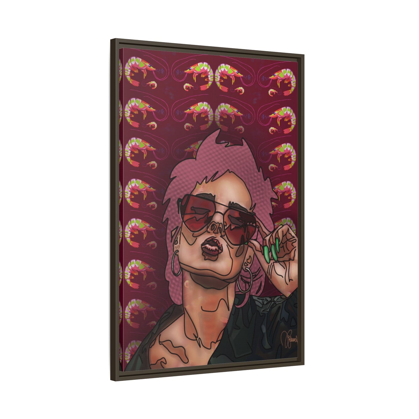 REBELLION: Framed Canvas Art Print 24”x36”