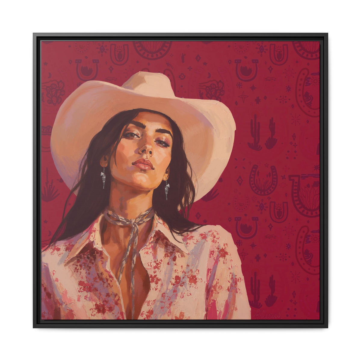 GUNS: Framed Matte Canvas Print