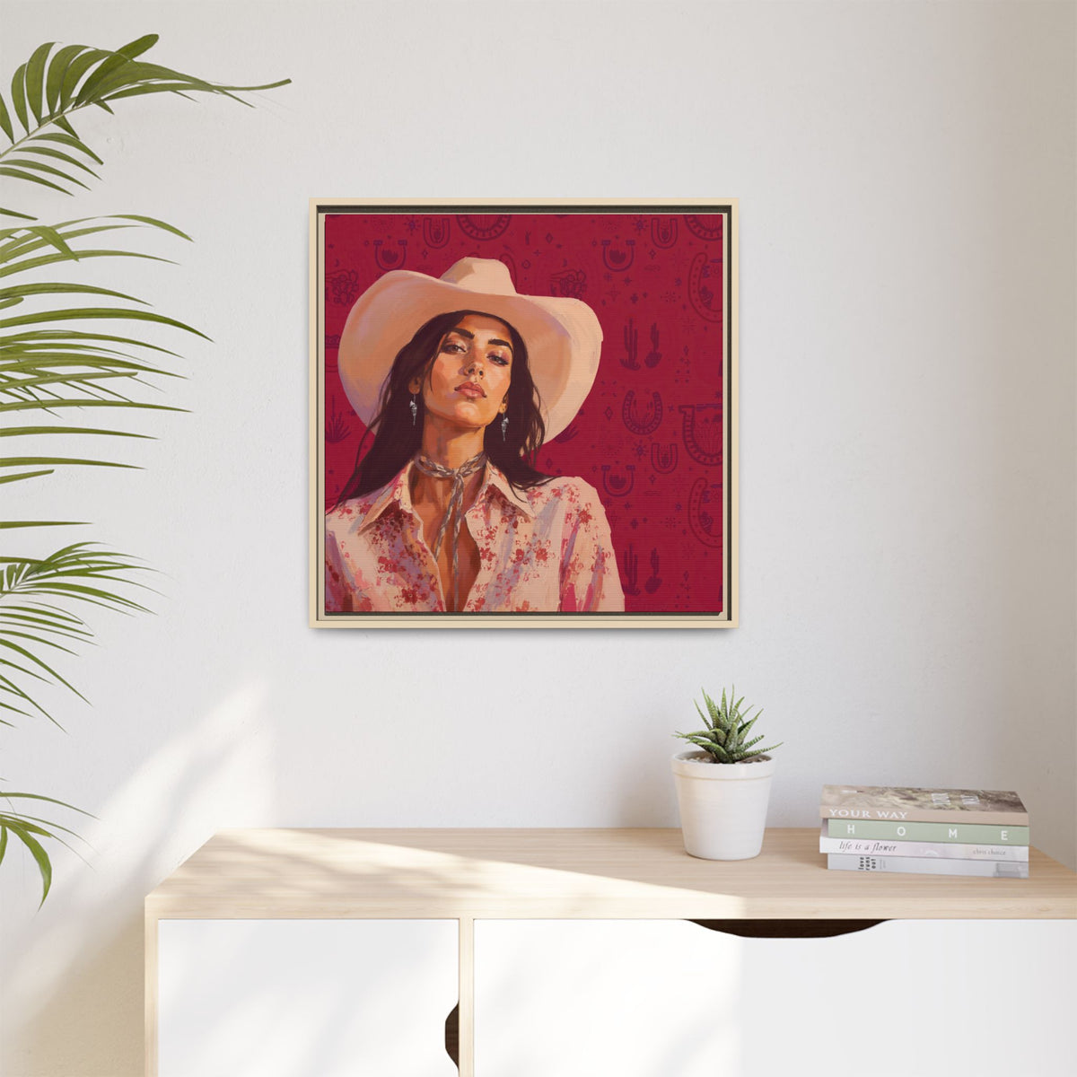 GUNS: Framed Matte Canvas Print