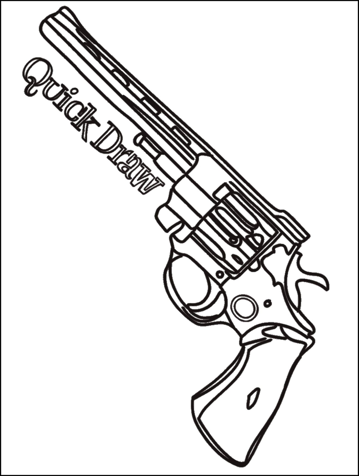 QUICK DRAW: Gun Temporary Tattoo