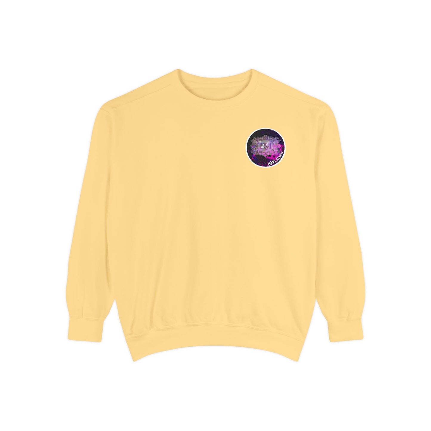 MANIC & DISCO LOGO: Unisex Garment-Dyed Sweatshirt