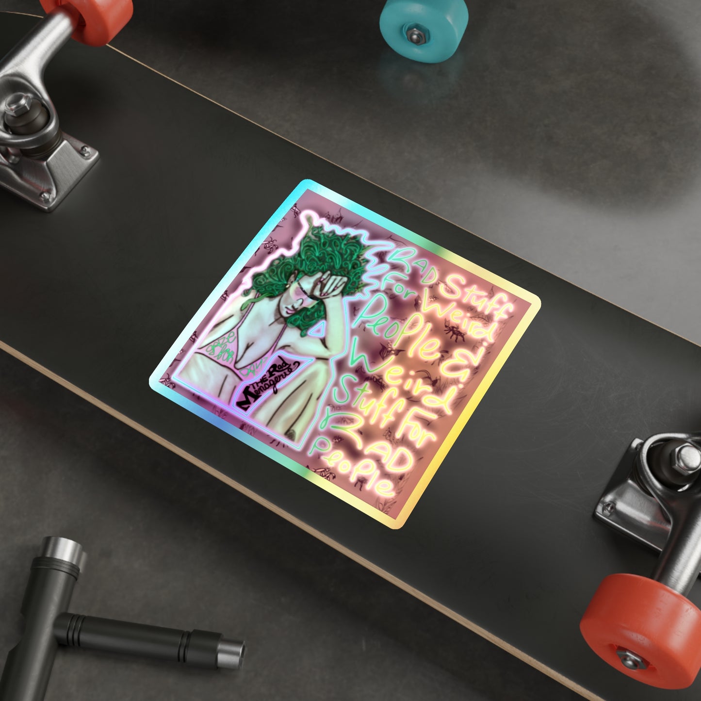RAD STUFF: Holographic Die-Cut Sticker