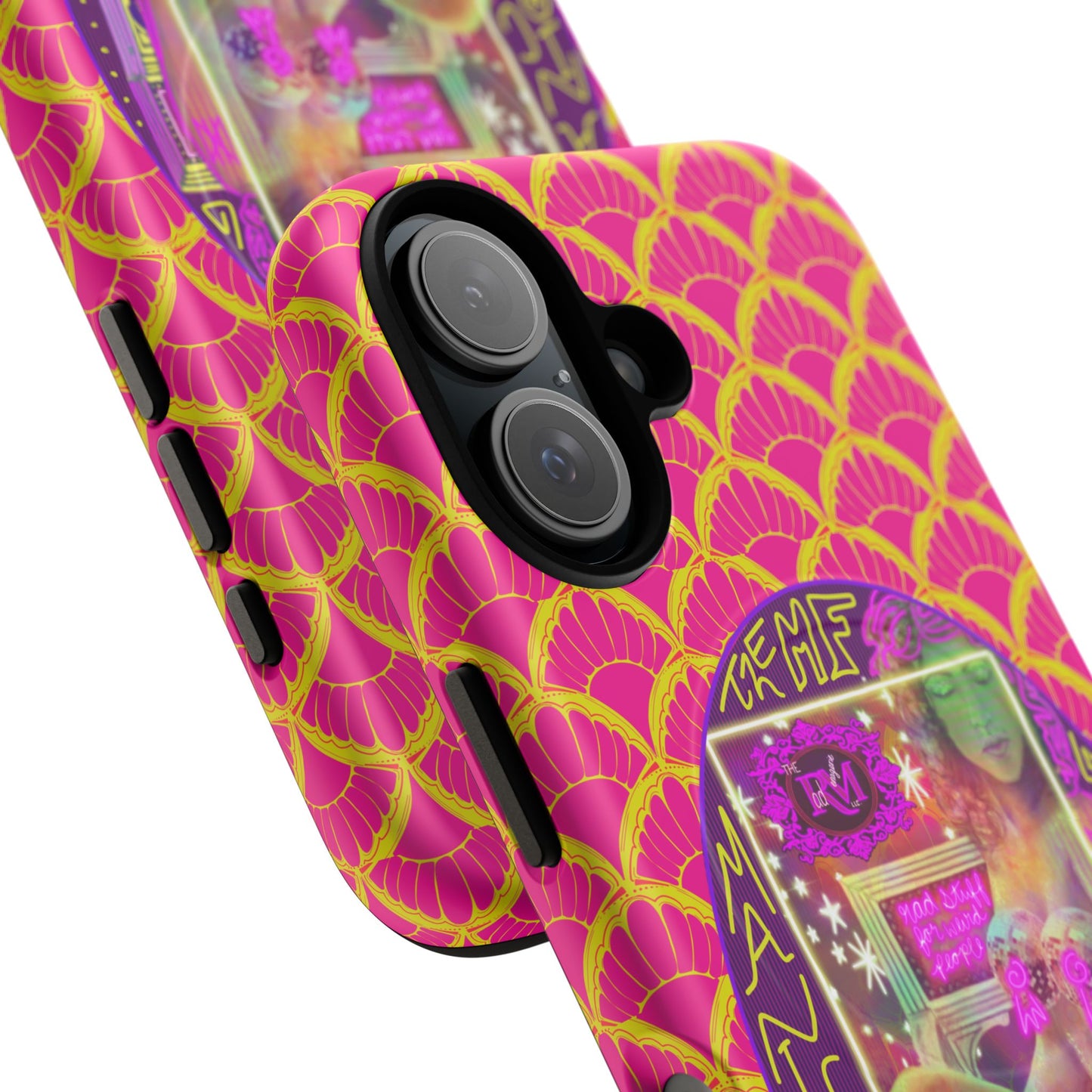 MANIC & DISCO NEON PRINT: Magnetic Tough Phone Case