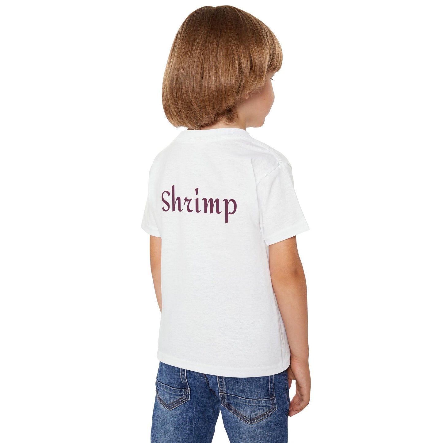 Colorful Shrimp Toddler T-shirt - Cute Marine Art Shirt, Kid's Summer Outfit, Gift for Ocean Lovers, Beach Day Apparel
