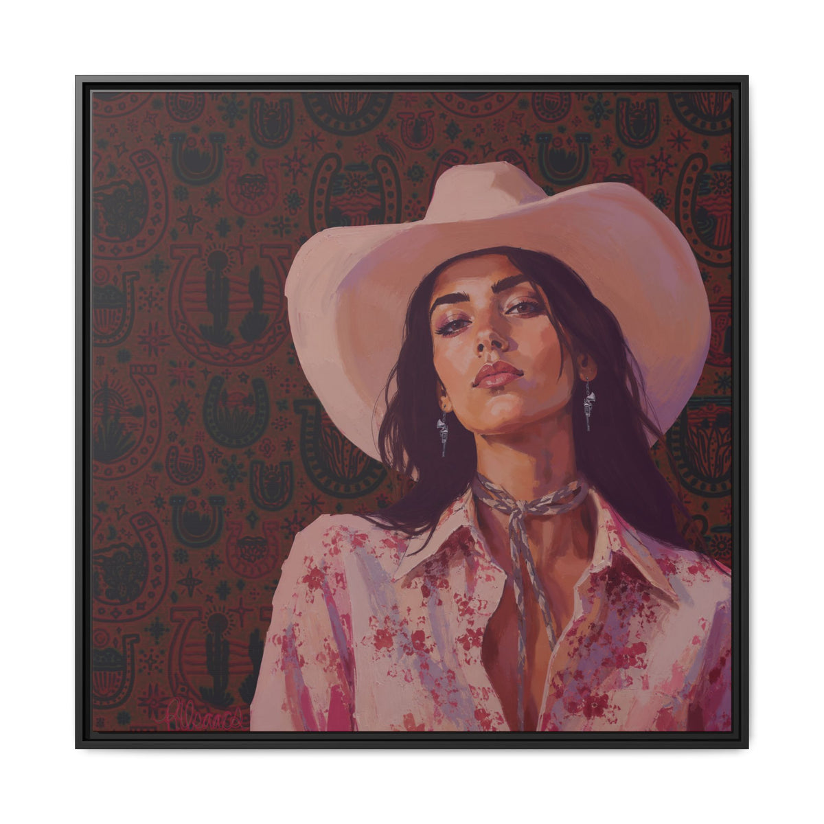 GUNS: Framed Matte Canvas Print