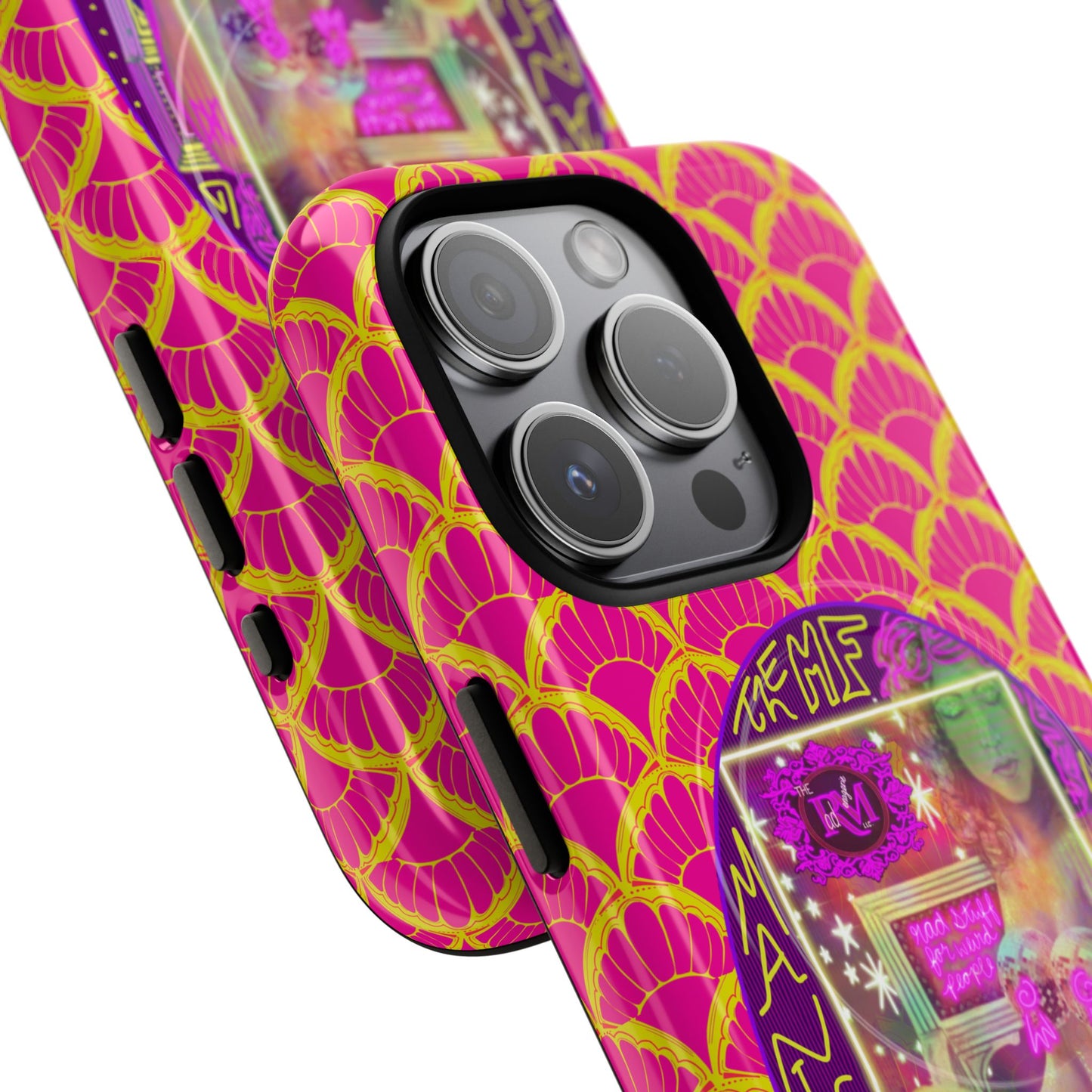 MANIC & DISCO NEON PRINT: Magnetic Tough Phone Case