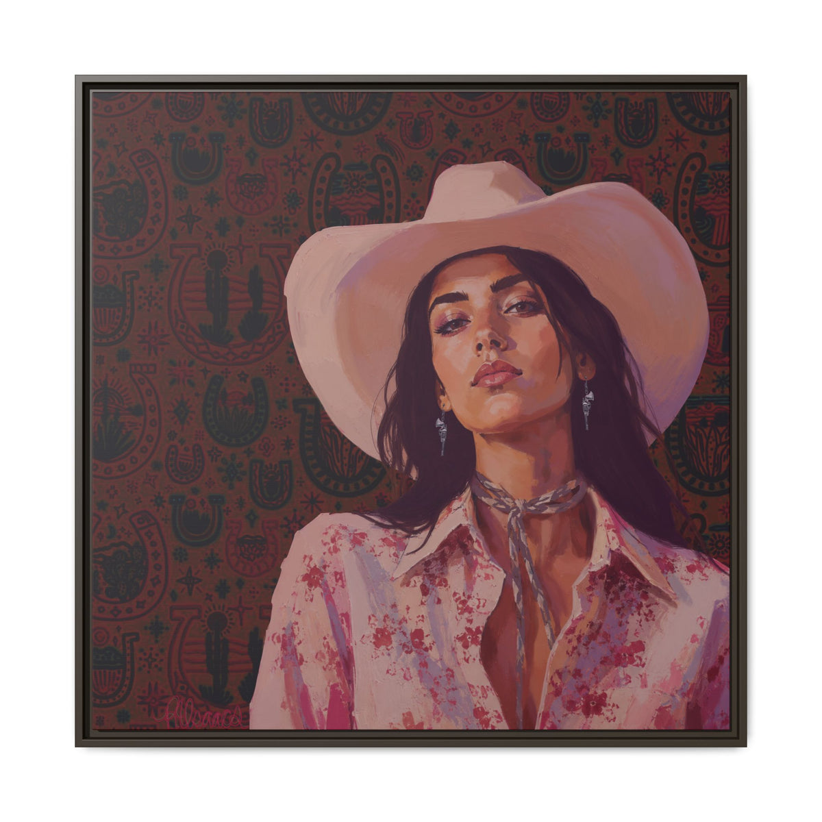 GUNS: Framed Matte Canvas Print