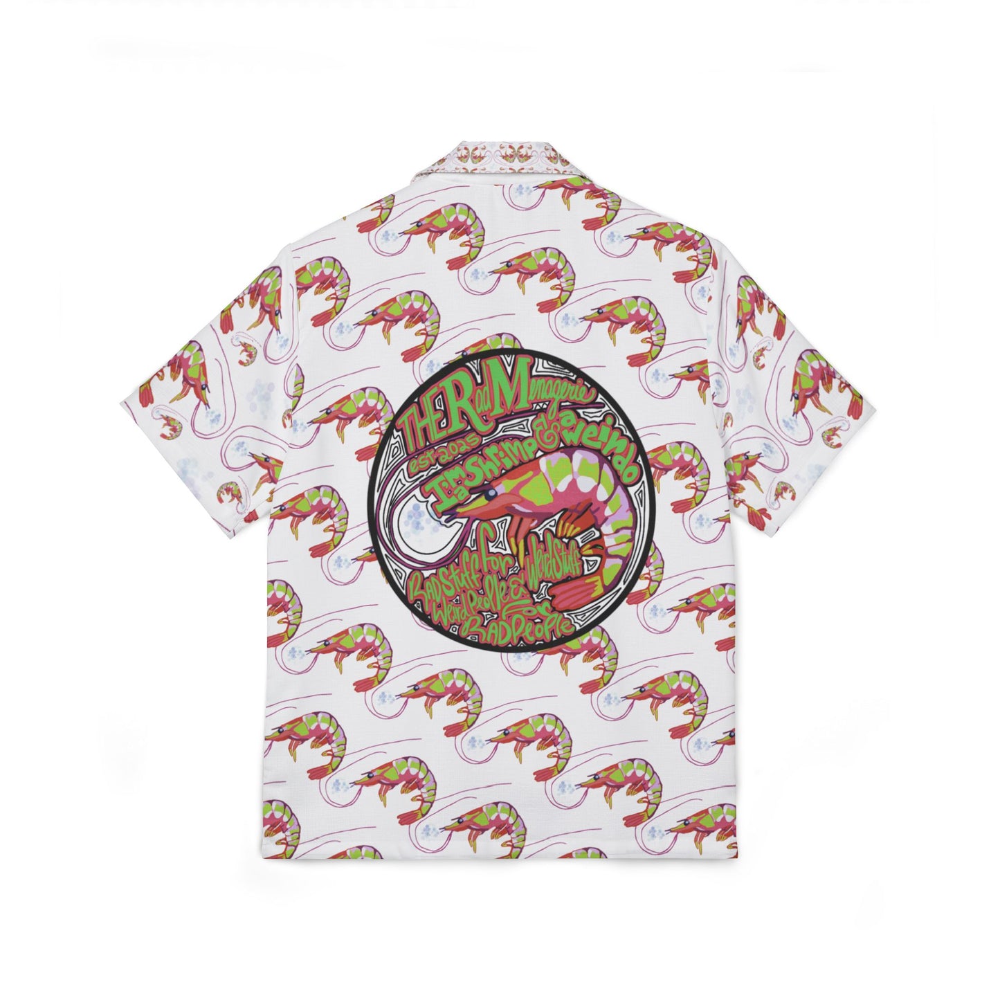 SHRIMP PRINT: Men’s Tropical Hawaiian Shirt