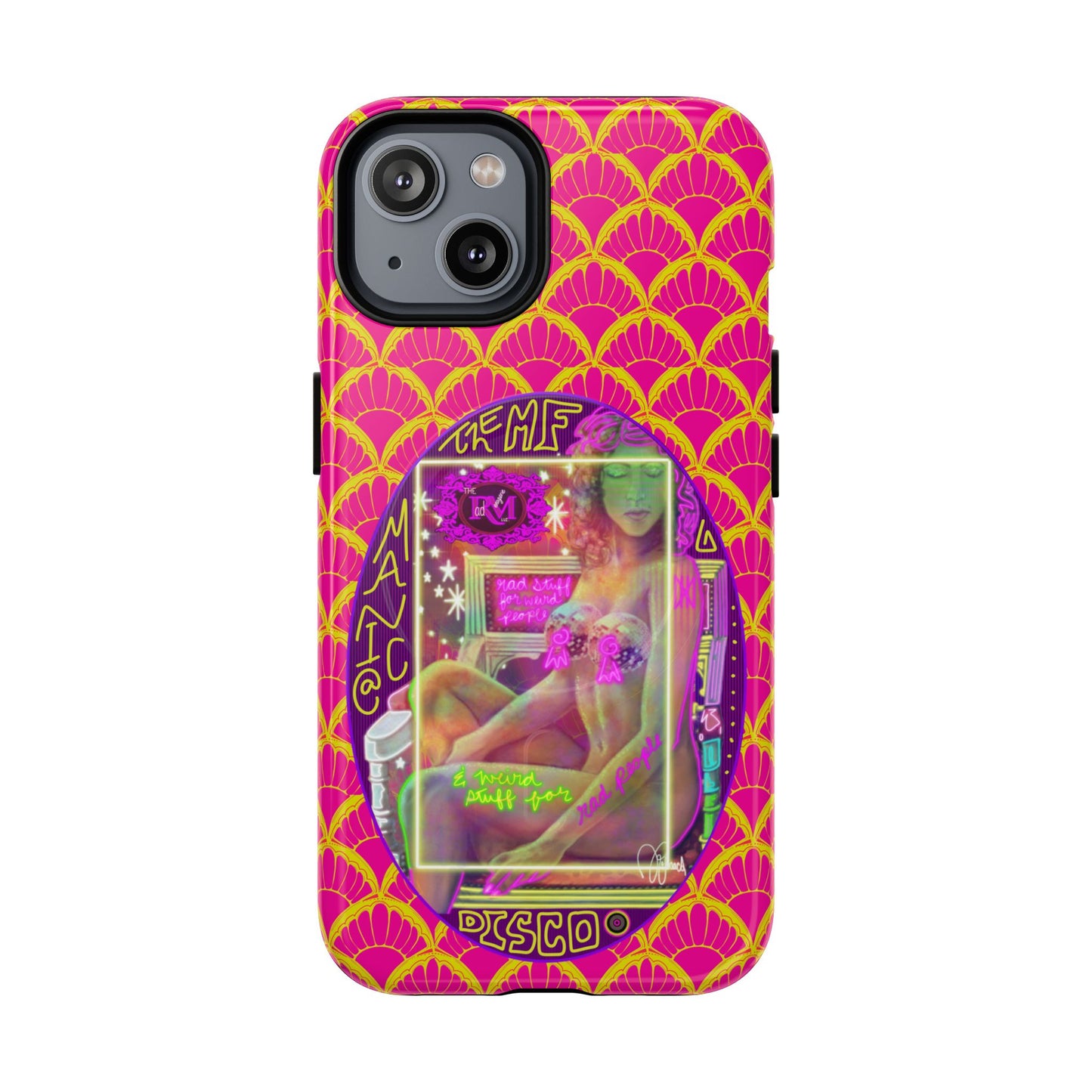 MANIC & DISCO NEON PRINT: Magnetic Tough Phone Case