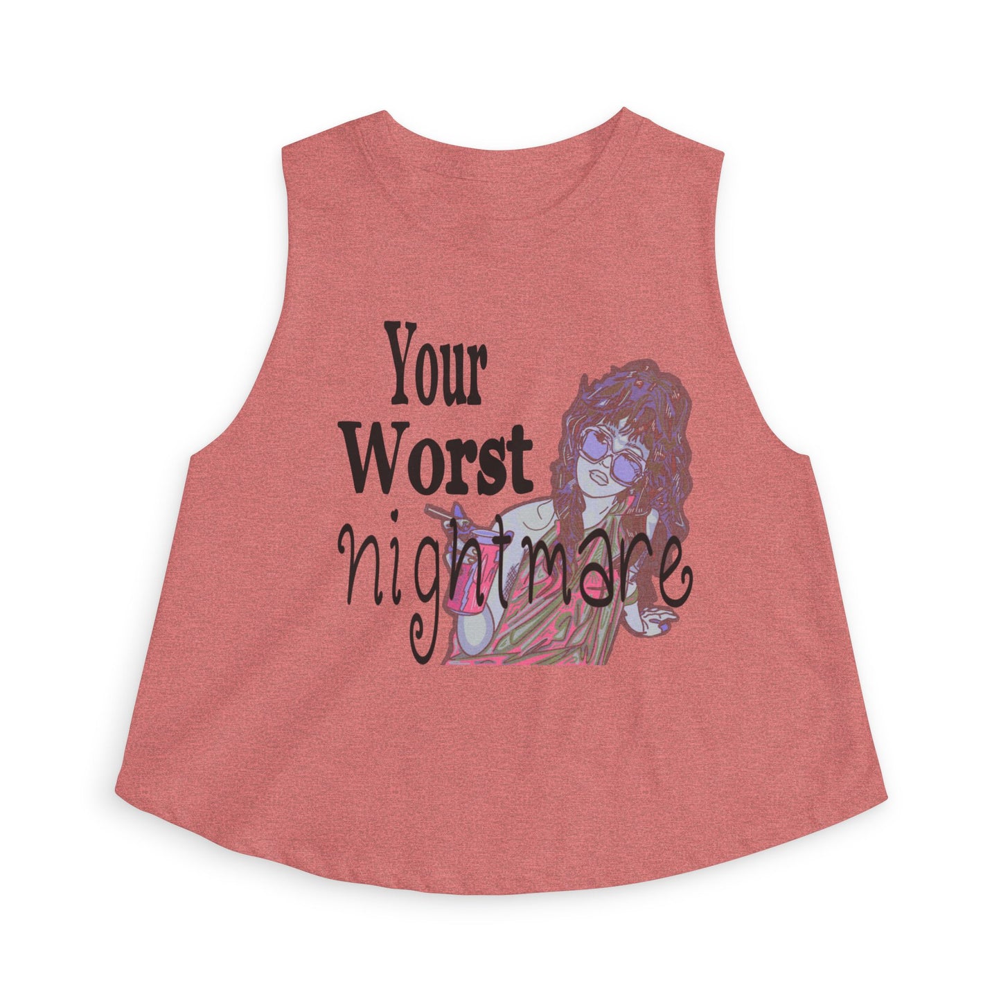 NIGHTMARE: Crop Top Muscle Tank