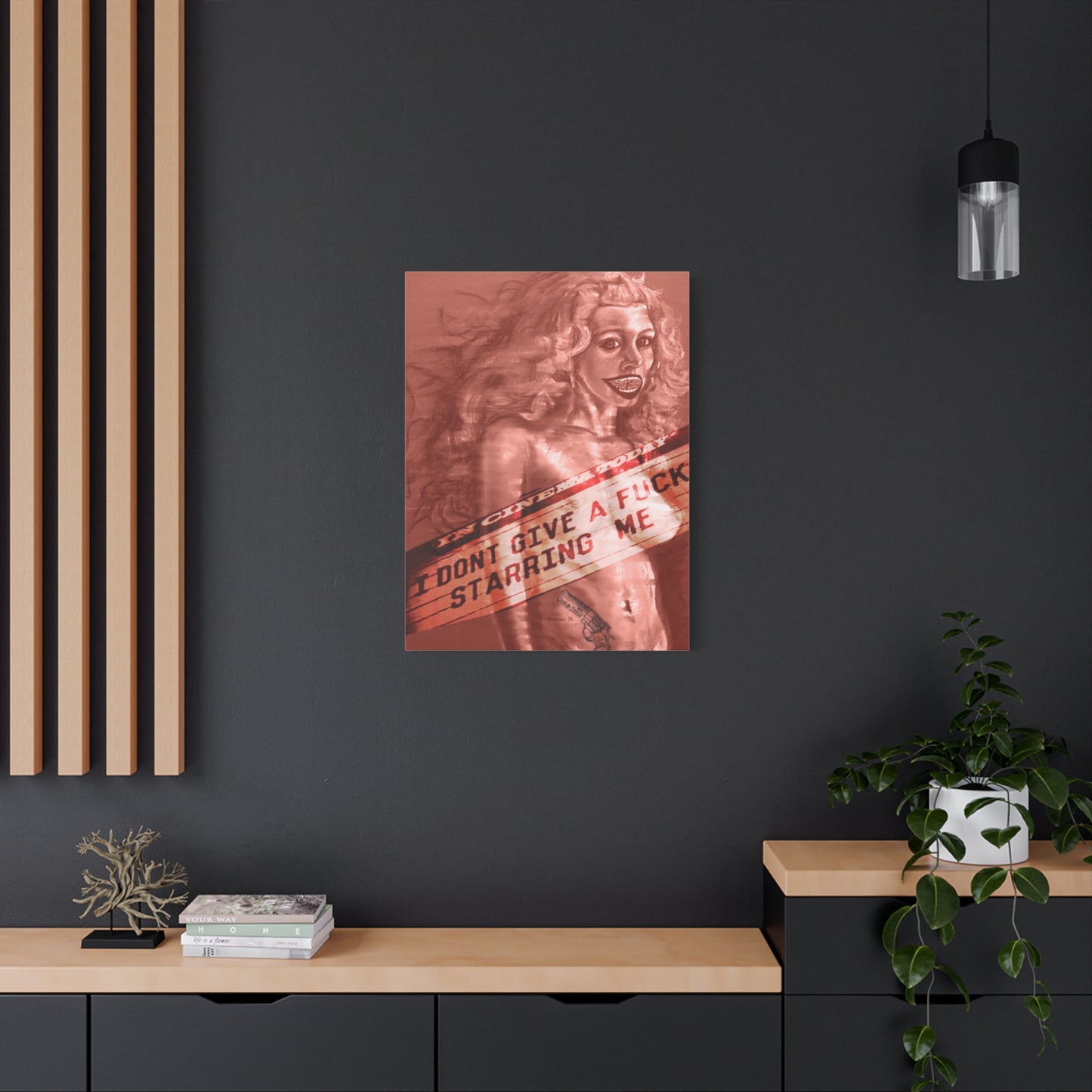 IDGAF: Unframed Canvas Print