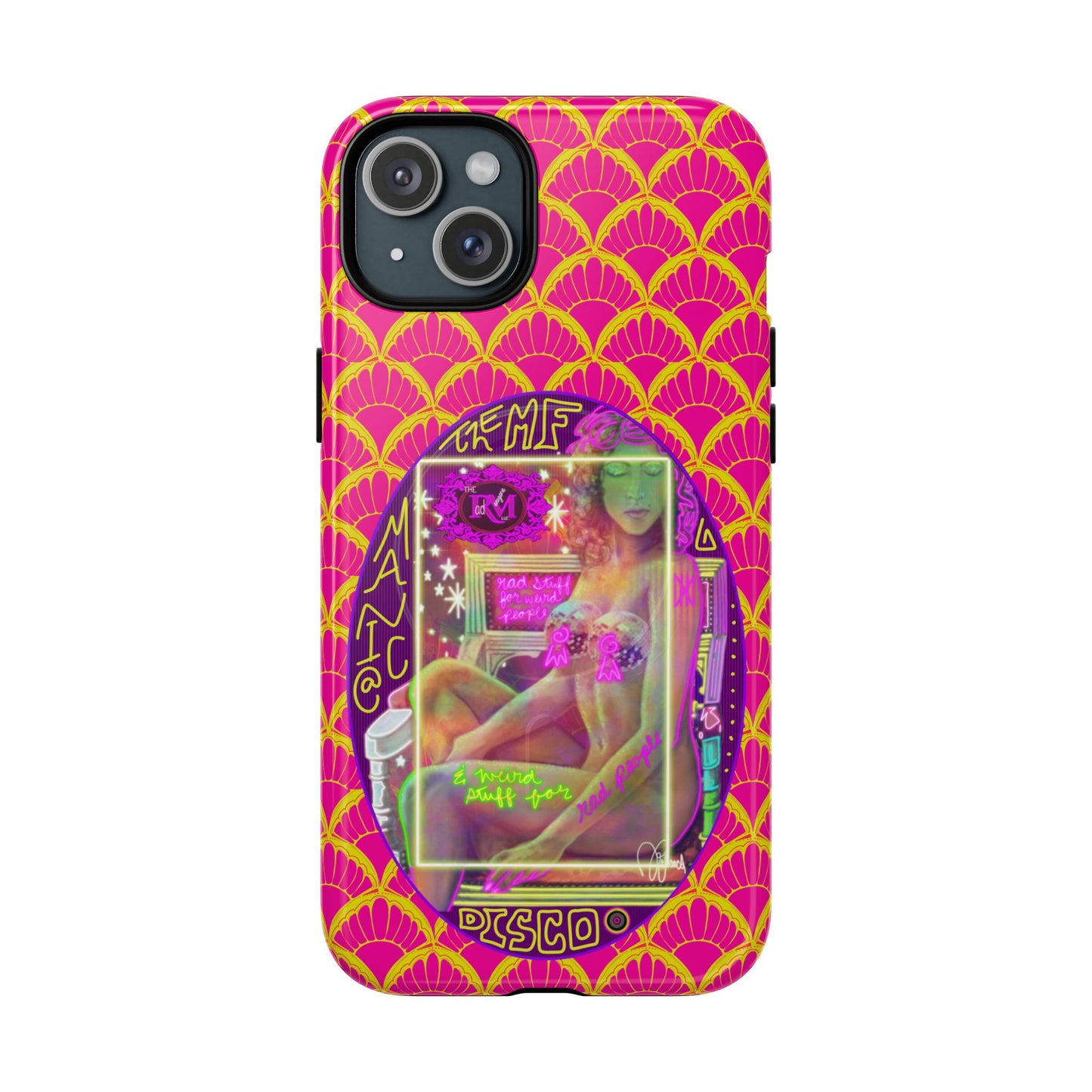MANIC & DISCO NEON PRINT: Magnetic Tough Phone Case