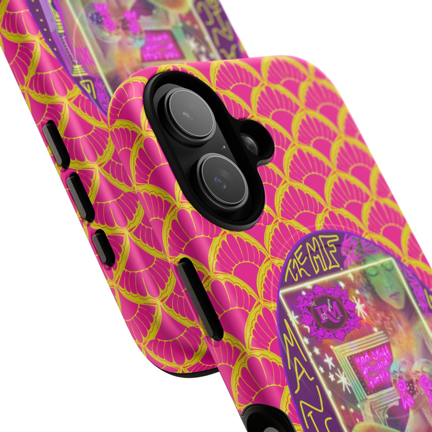 MANIC & DISCO NEON PRINT: Magnetic Tough Phone Case