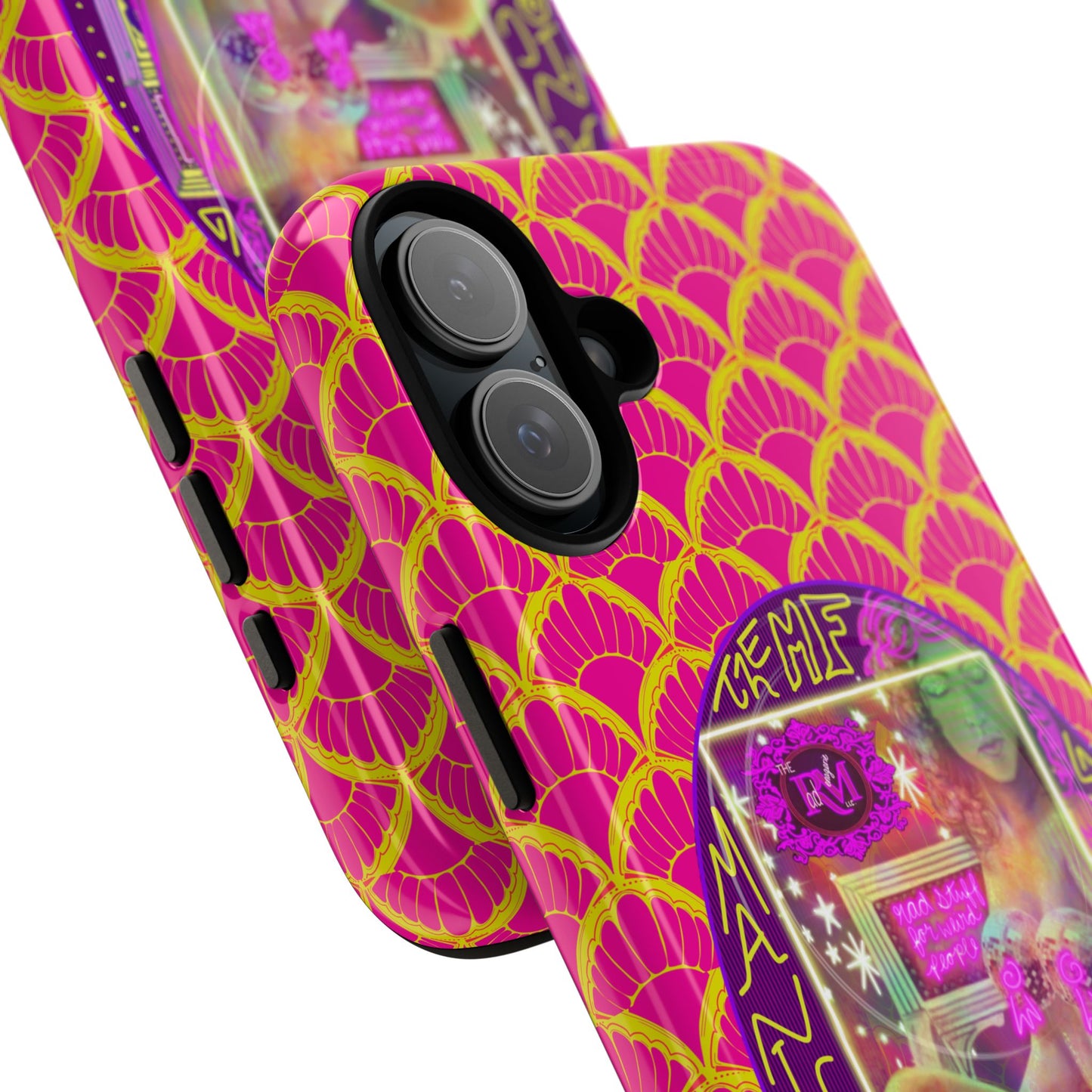 MANIC & DISCO NEON PRINT: Magnetic Tough Phone Case