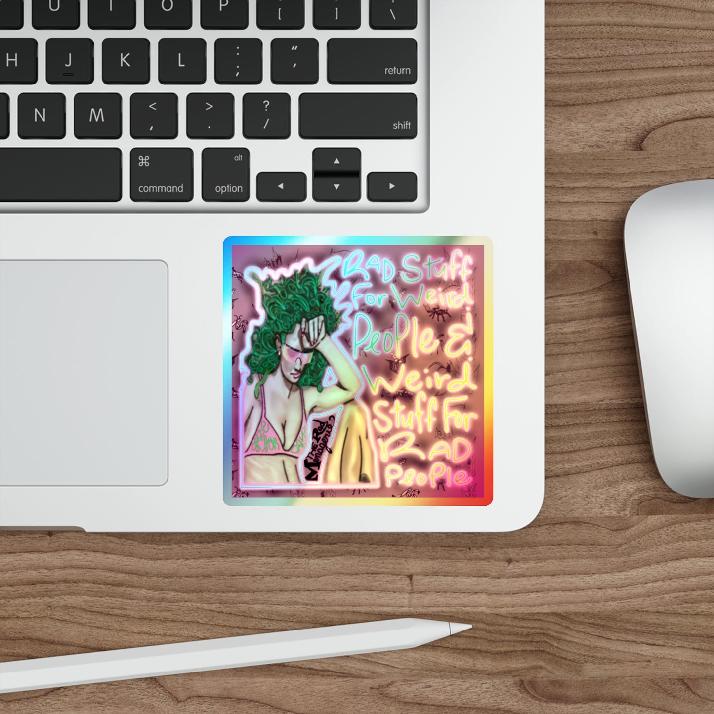RAD STUFF: Holographic Die-Cut Sticker