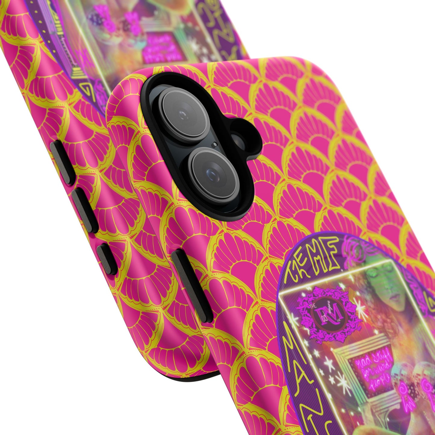 MANIC & DISCO NEON PRINT: Magnetic Tough Phone Case