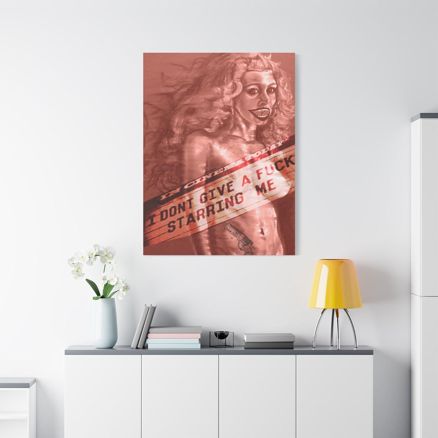 IDGAF: Unframed Canvas Print