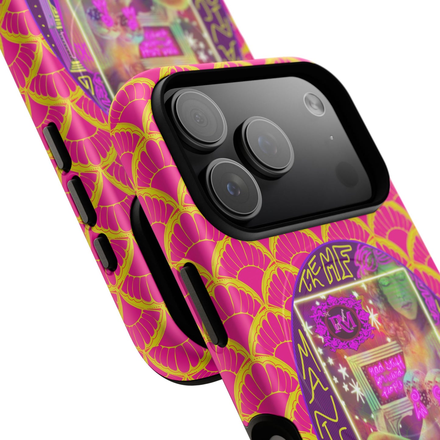 MANIC & DISCO NEON PRINT: Magnetic Tough Phone Case