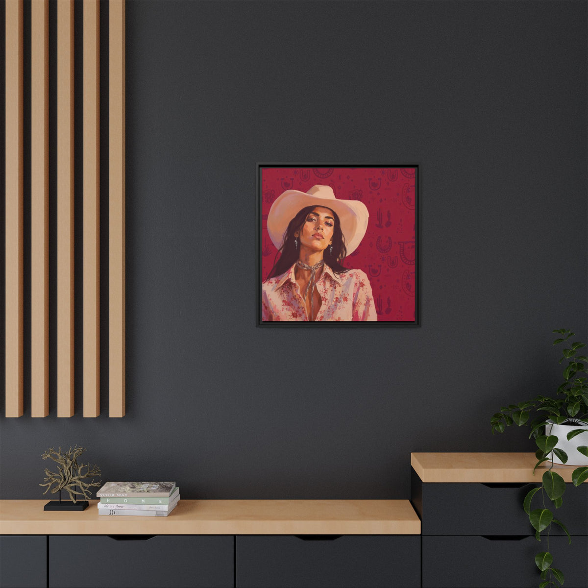 GUNS: Framed Matte Canvas Print