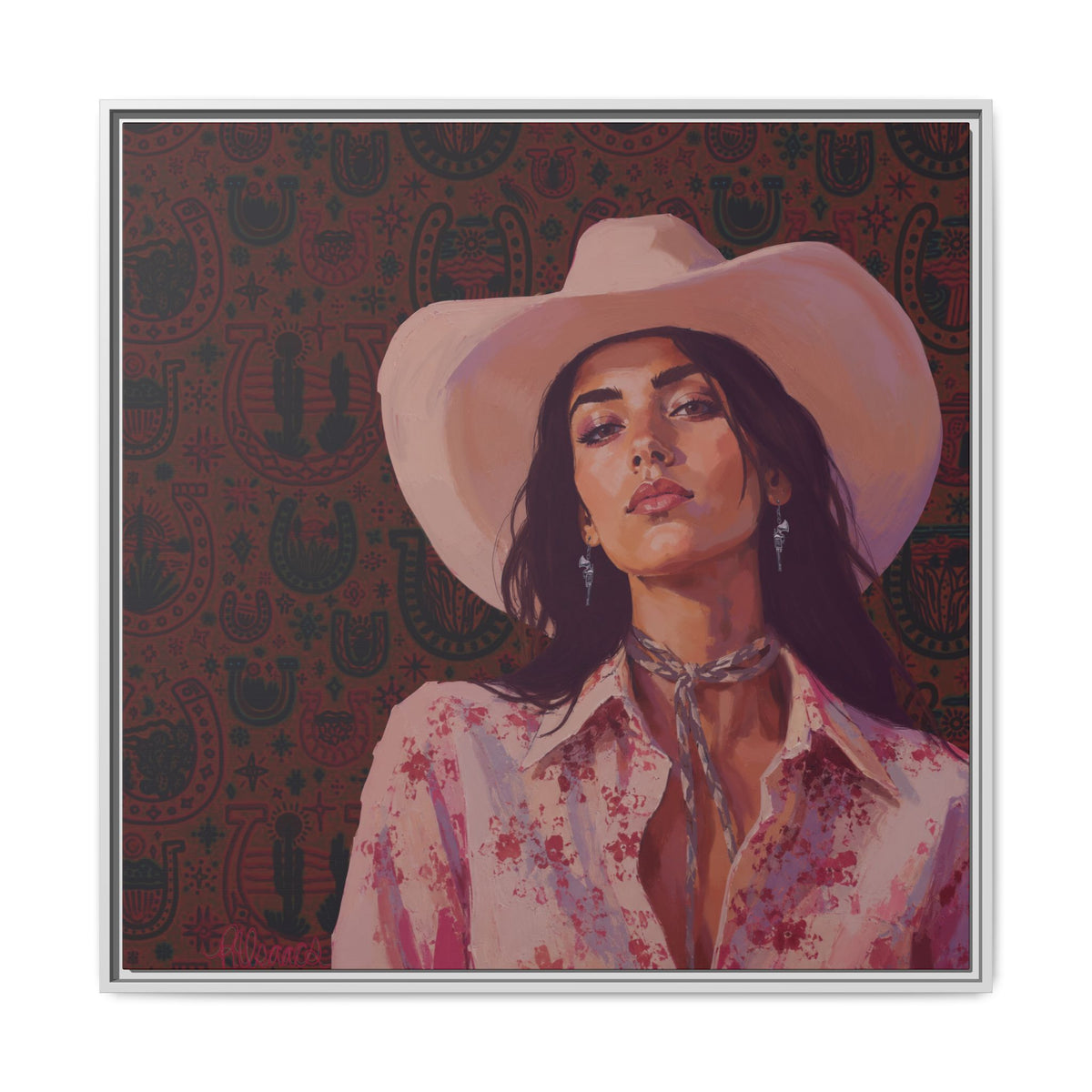 GUNS: Framed Matte Canvas Print