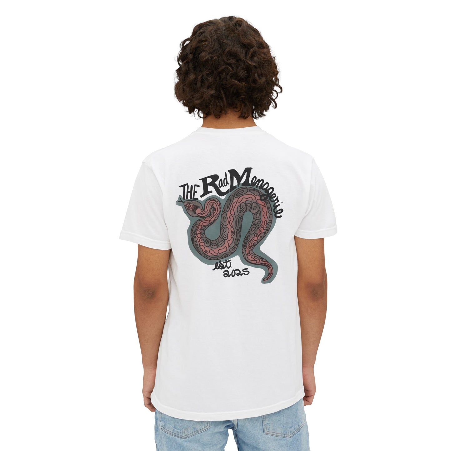 SNAKE LOGO: Unisex Pocket T-Shirt
