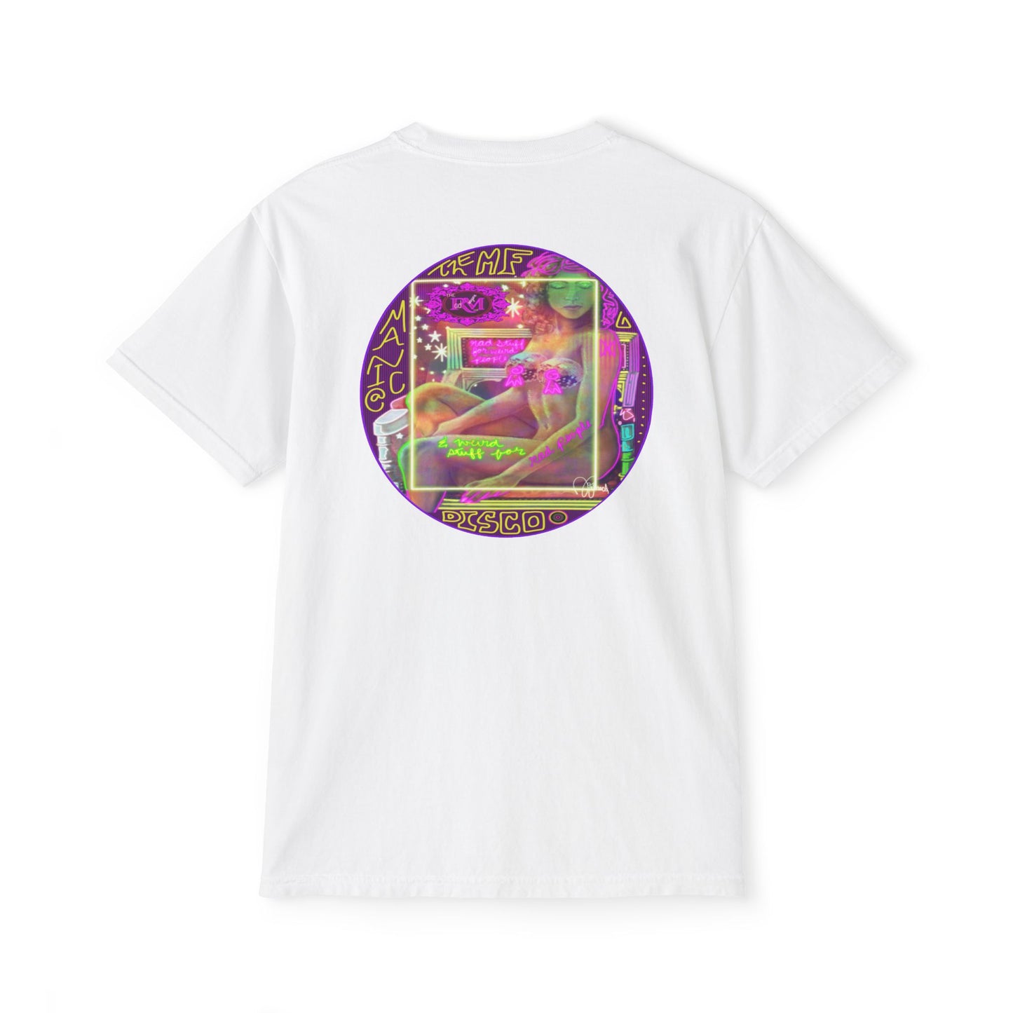 MANIC & DISCO LOGO: Unisex Pocket T-Shirt