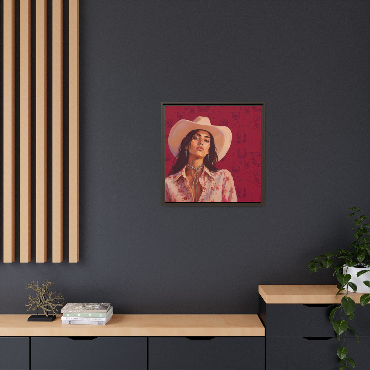 GUNS: Framed Matte Canvas Print