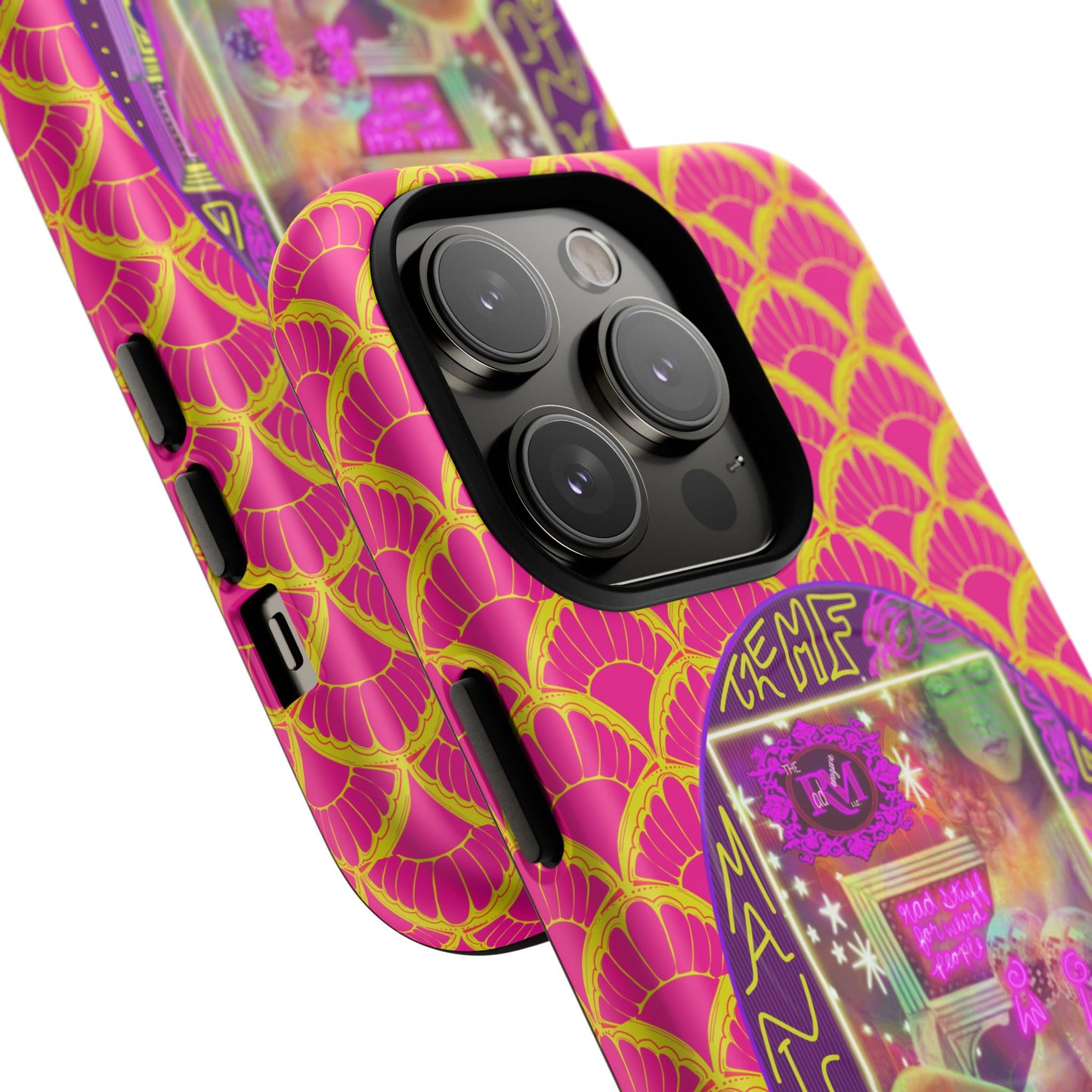 MANIC & DISCO NEON PRINT: Magnetic Tough Phone Case