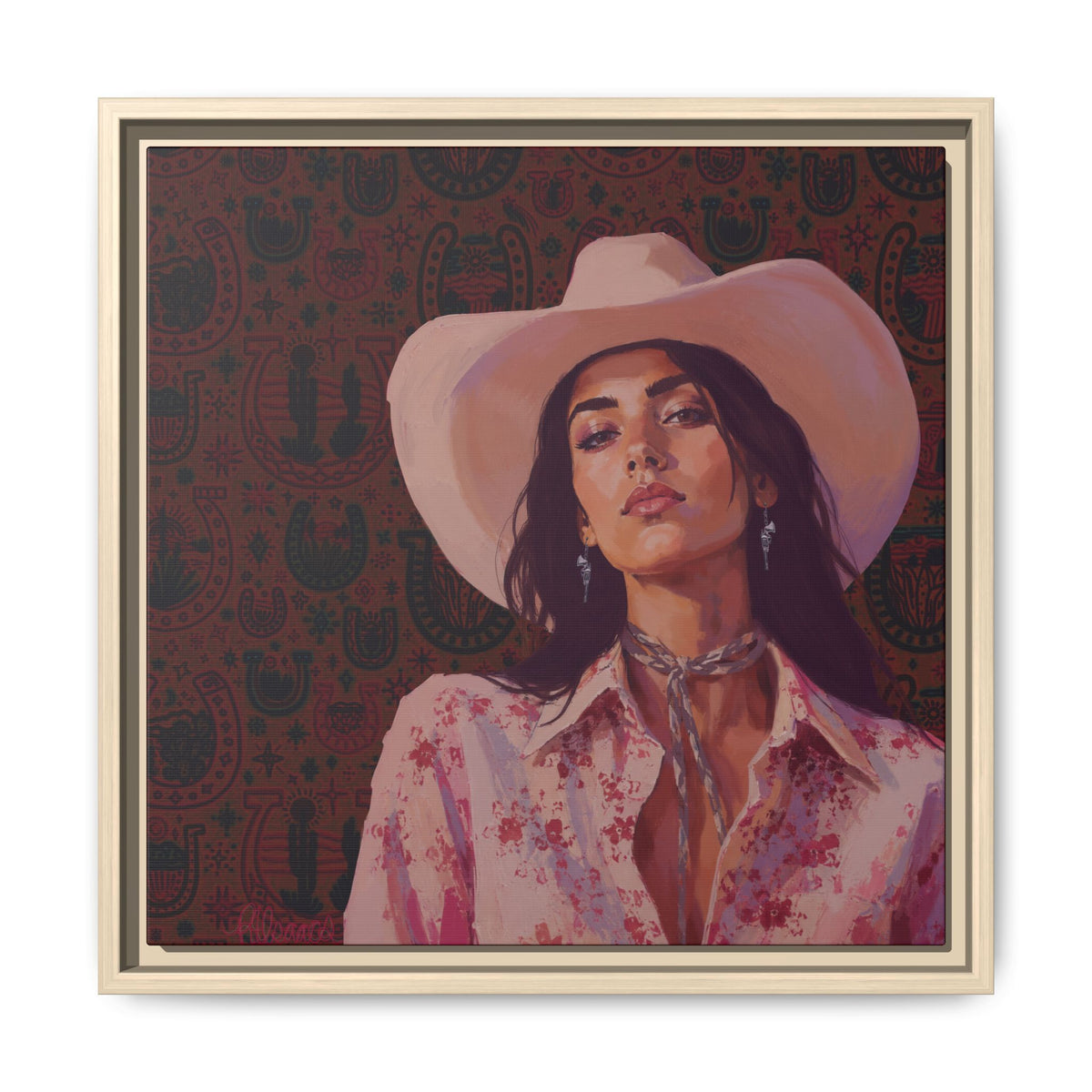 GUNS: Framed Matte Canvas Print