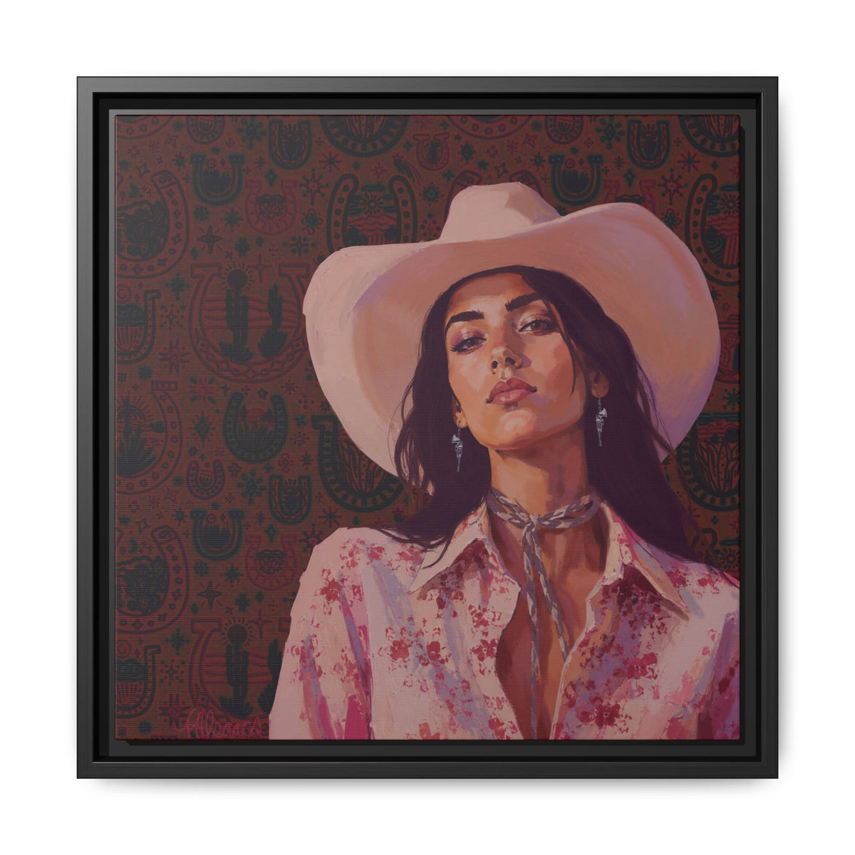 GUNS: Framed Matte Canvas Print