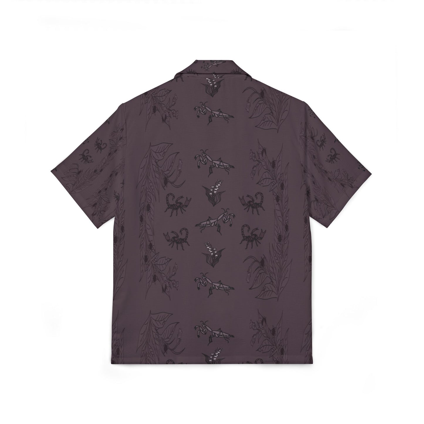 SCORPION & MANTIS PRINT: Men's Tropical Hawaiian Shirt