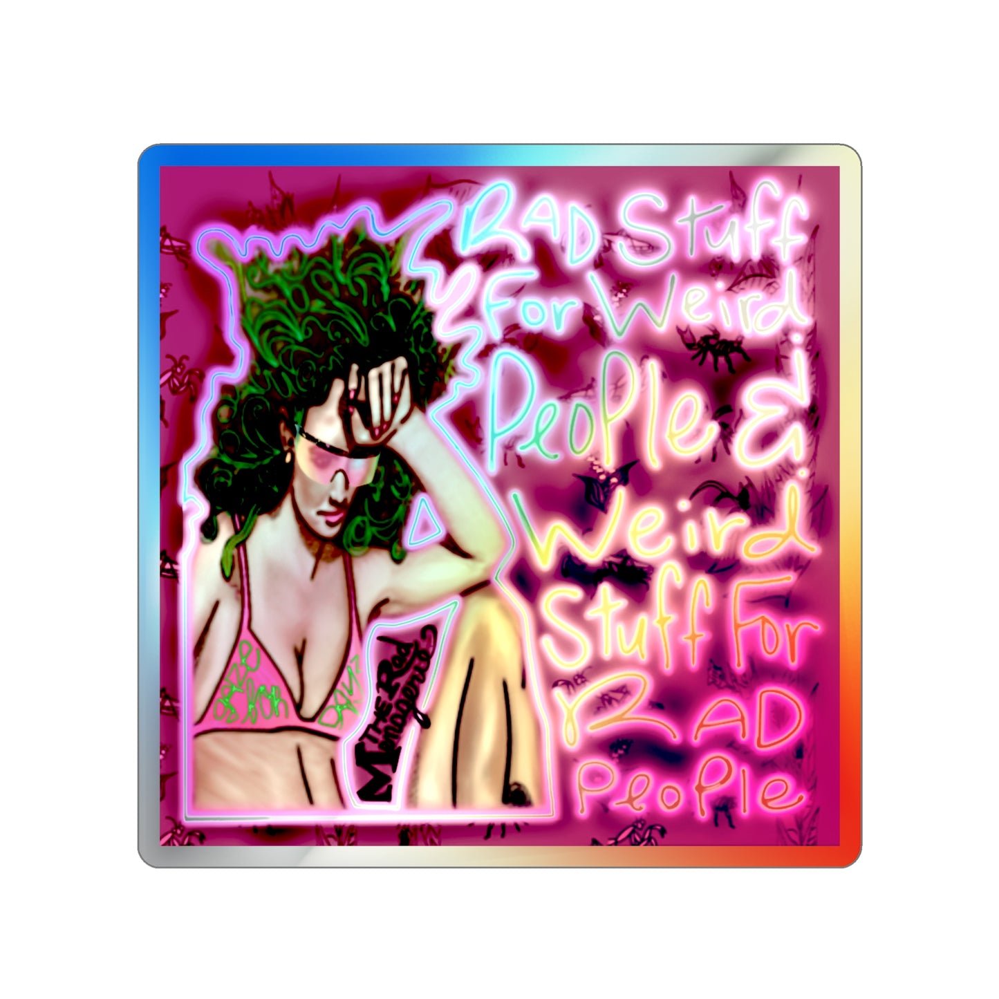 RAD STUFF: Holographic Die-Cut Sticker