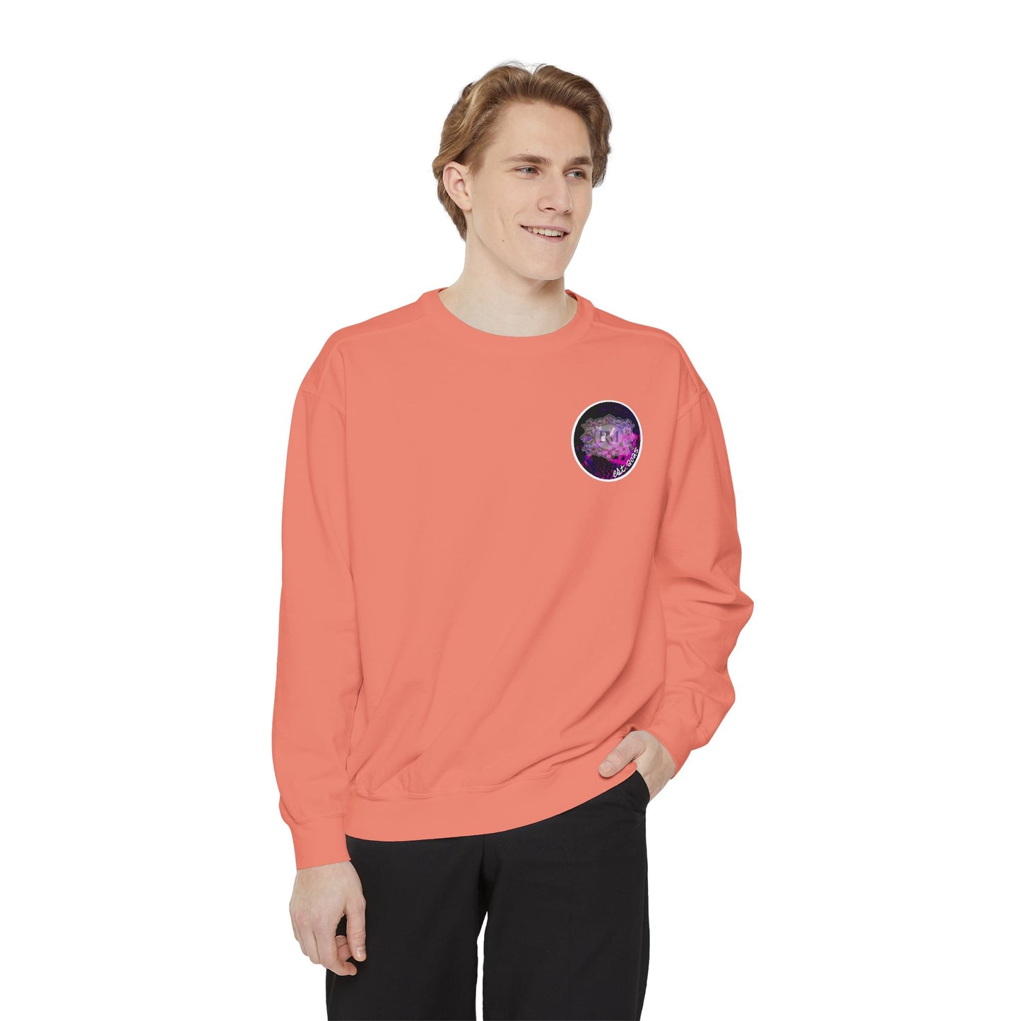MANIC & DISCO LOGO: Unisex Garment-Dyed Sweatshirt